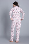 Zivame Knit Poly Pyjama Set - Heavenly Pink — thumbnail 3